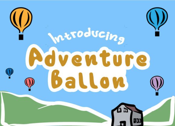 Adventure Ballon Display Font for Web Design and Digital Identity