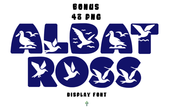 Albatross Font: A Display Typeface for Handmade Products and Printables