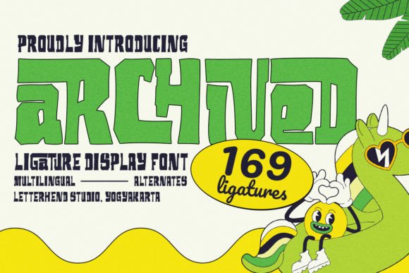 Archived Font: A Retro Display Typeface for Marketers and Creators