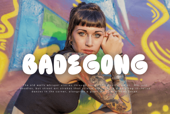 Badegong: The Quirky Display Font That Adds Personality to Branding