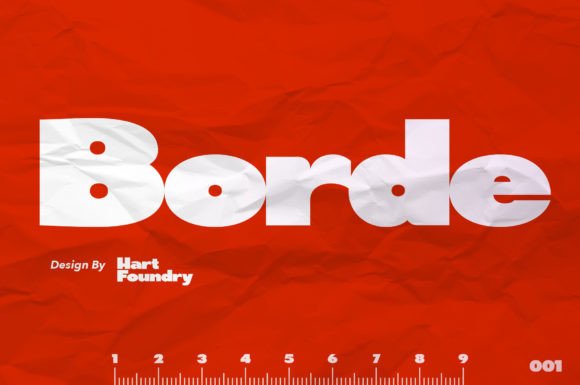Borde: A Bold Display Font for Handmade Products and Shop Branding