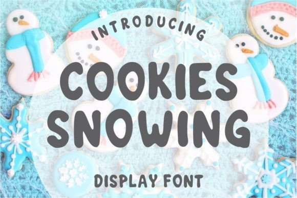 Cookies Snowing: A Playful Display Font for Web Design Projects
