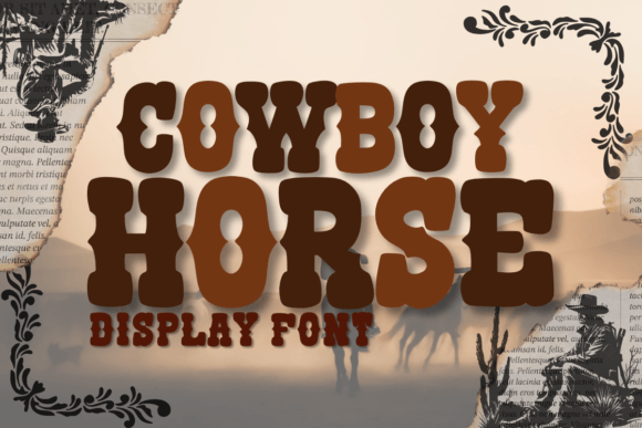 Cowboy Horse Font: A Display Typeface Built for Editorial Storytelling