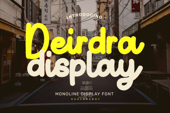 Deirdra: A Monoline Display Font for Elegant Branding