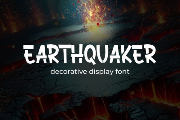 Earthquaker Display Font: A Playful Typeface for Bold Branding