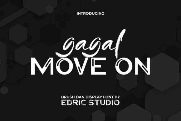 Gagal Move on Font: A Dark Futuristic Display for Editorial Design
