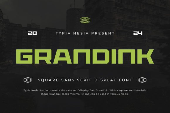 Grandink: A Modern Display Font for Handmade Products