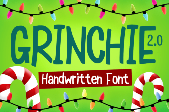 Grinchie 2.0: A Festive Display Font for Small Business Branding