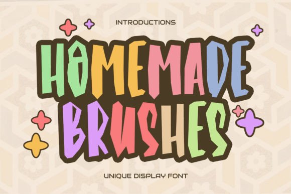 Homemade Brushes: A Display Font for Web Designers Who Want Personality