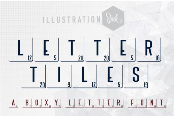 Letter Tiles: A Handcrafted Display Font for Web Design