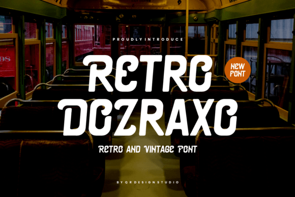 Retro Dozraxo: A Vintage Display Font for Web Designers