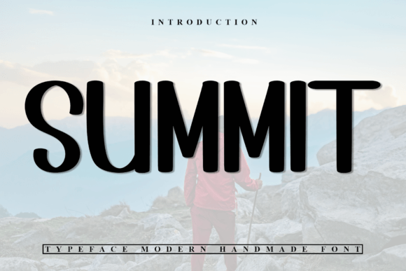 Summit Font: A Festive Display Typeface for Handmade Sellers