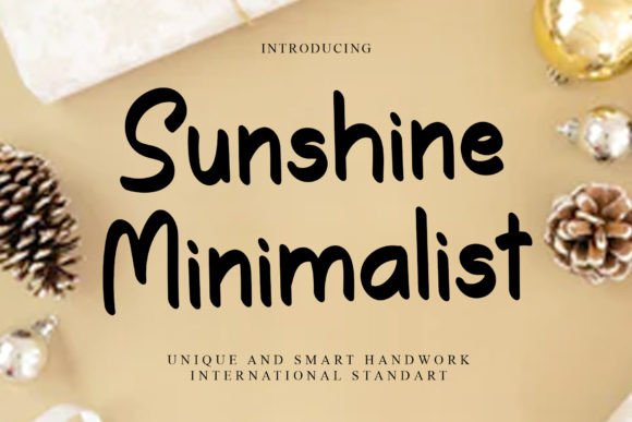 Sunshine Minimalist: A Handwritten Font That Elevates Editorial Design
