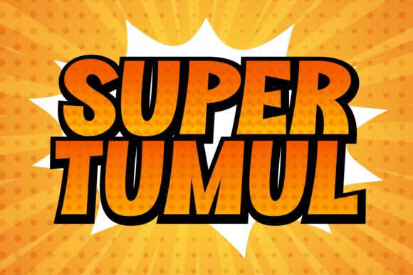 Super Tumul: A Bold, Playful Display Font for Digital Design