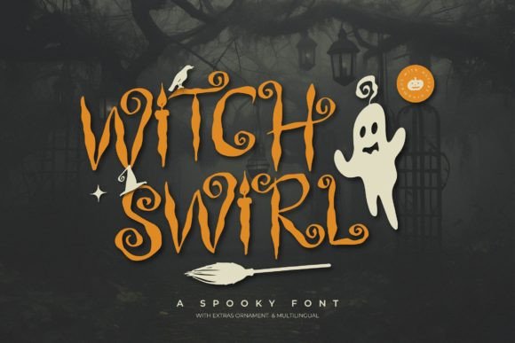 Witch Swirl: A Playful Display Font for Editorial Magic
