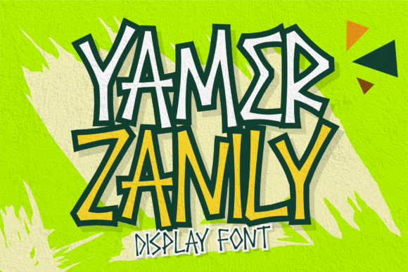 Yamer Zanily: A Display Font with Cheerful Spookiness for Editorial Design